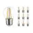 Voordeelpak 10x Noxion Lucent Lustre LED E27 Kogel Filament Helder 2.5W 250lm - 827 Zeer Warm Wit - Vervangt 25W